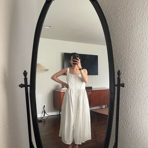 Something to hold canopy dress white cotton sun dress